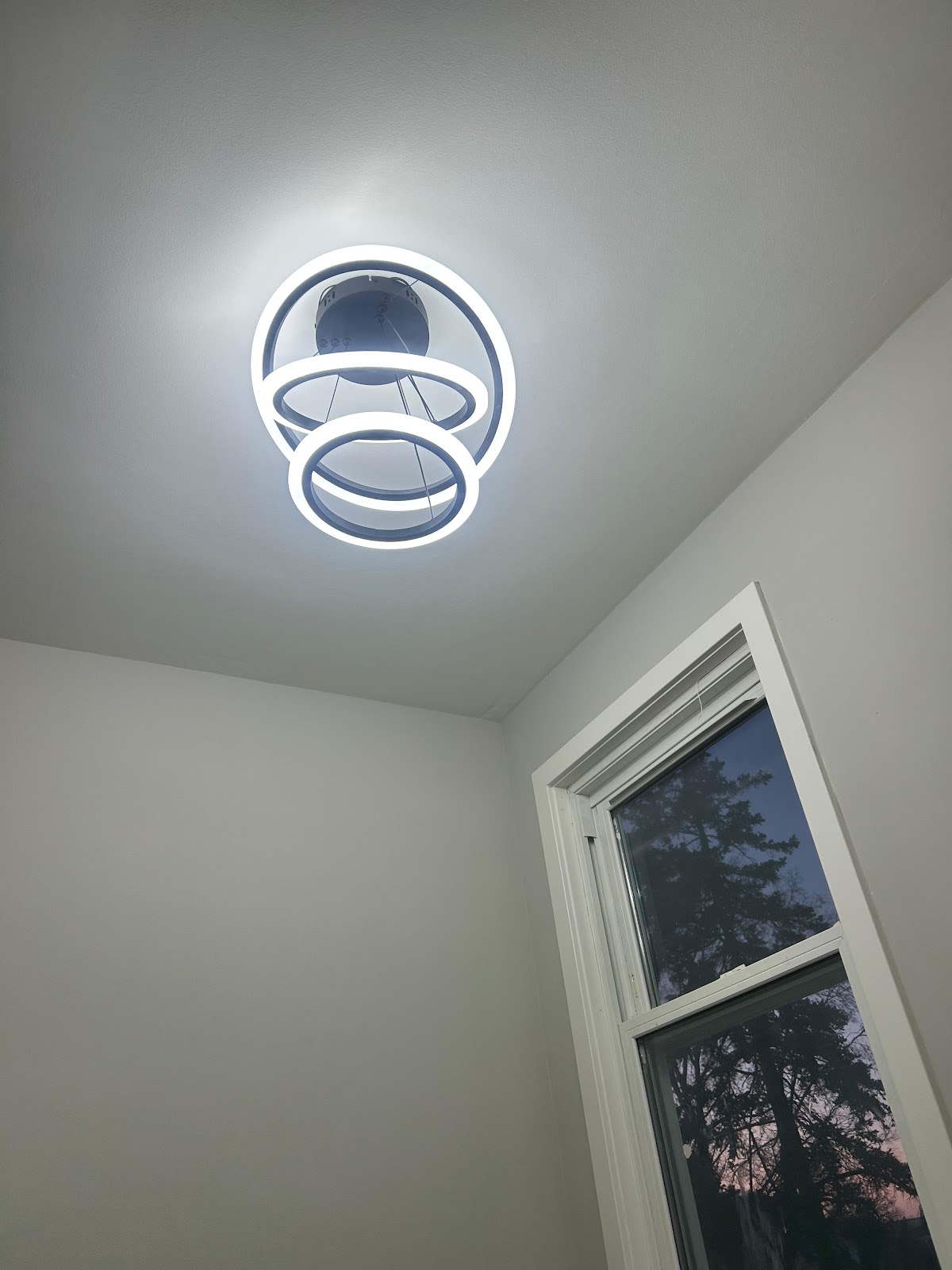 Finished lighting fixture install